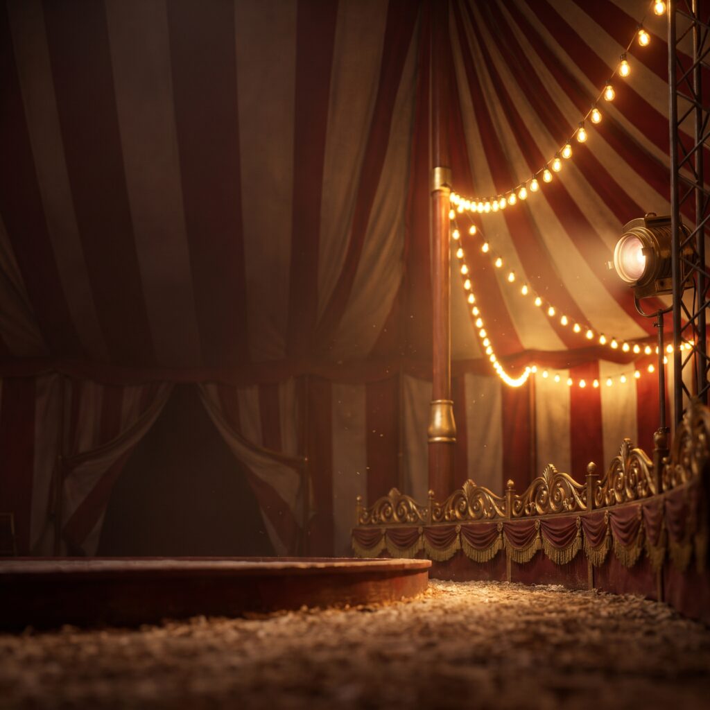Interior de la carpa del Circo Bonaire